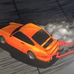 Orange Car Mobile